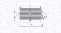 MAGNETI MARELLI 350203804000 — Radiator aer condiționat