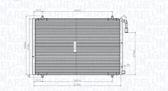 MAGNETI MARELLI 350203825000 — Radiator aer condiționat