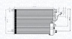 MAGNETI MARELLI 350203841000 — Radiator aer condiționat