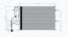 MAGNETI MARELLI 350203844000 — Radiator aer condiționat
