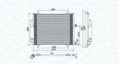 MAGNETI MARELLI 350203886000 — Радиатор кондиционера