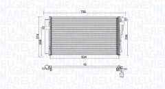 MAGNETI MARELLI 350203953000 — Radiator aer condiționat