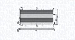 MAGNETI MARELLI 350203958000 — Radiator aer condiționat