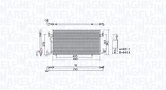 MAGNETI MARELLI 350203965000 — Radiator aer condiționat