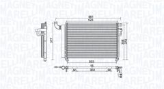 MAGNETI MARELLI 350203982000 — Radiator aer condiționat