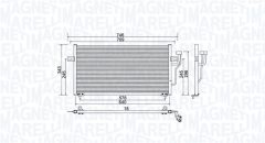 MAGNETI MARELLI 350203986000 — Radiator aer condiționat