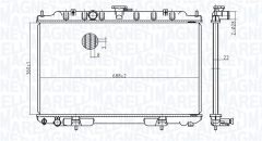 MAGNETI MARELLI 350213175700 — Radiator răcire motor