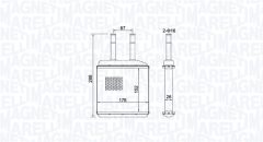 MAGNETI MARELLI 350218420000 — Radiator încălzire habitaclu
