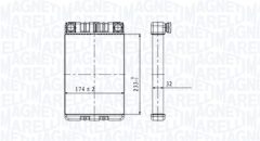 MAGNETI MARELLI 350218428000 — Радиатор печки