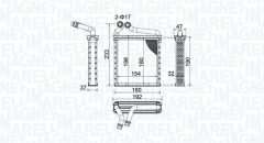 MAGNETI MARELLI 350218442000 — Radiator încălzire habitaclu