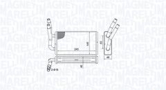 MAGNETI MARELLI 350218450000 — Radiator încălzire habitaclu