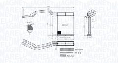 MAGNETI MARELLI 350218453000 — Радиатор печки