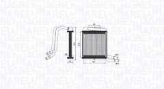 MAGNETI MARELLI 350218458000 — Radiator încălzire habitaclu