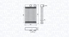 MAGNETI MARELLI 350218478000 — Radiator încălzire habitaclu