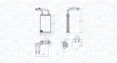 MAGNETI MARELLI 350218483000 — Радиатор печки