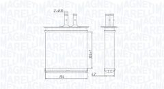 MAGNETI MARELLI 350218493000 — Radiator încălzire habitaclu