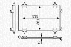 MAGNETI MARELLI 350203602000 — Радиатор кондиционера