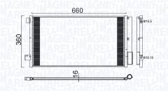 MAGNETI MARELLI 350203100400 — Radiator aer condiționat
