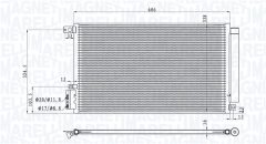 MAGNETI MARELLI 350203100500 — Радиатор кондиционера