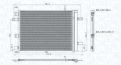 MAGNETI MARELLI 350203101200 — Радиатор кондиционера