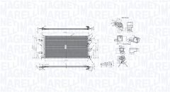 MAGNETI MARELLI 350203106100 — Радиатор кондиционера