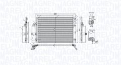 MAGNETI MARELLI 350203106900 — Радиатор кондиционера