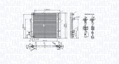 MAGNETI MARELLI 350203107800 — Радиатор кондиционера