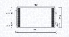 MAGNETI MARELLI 350203173000 — Radiator aer condiționat
