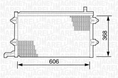 MAGNETI MARELLI 350203243000 — Радиатор кондиционера