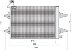 MAGNETI MARELLI 350203381000 — Radiator aer condiționat