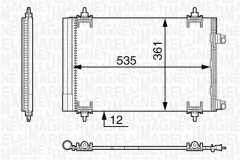 MAGNETI MARELLI 350203603000 — Радиатор кондиционера