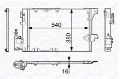 MAGNETI MARELLI 350203703000 — Radiator aer condiționat