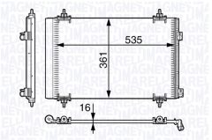 MAGNETI MARELLI 350203721000 — Radiator aer condiționat