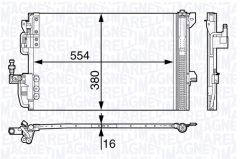MAGNETI MARELLI 350203726000 — Radiator aer condiționat