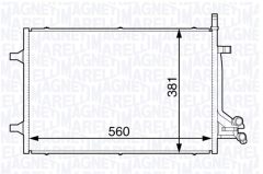 MAGNETI MARELLI 350203729000 — Radiator aer condiționat