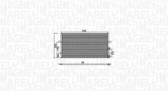 MAGNETI MARELLI 350203740000 — Радиатор кондиционера