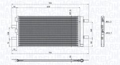 MAGNETI MARELLI 350203786000 — Radiator aer condiționat