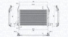 MAGNETI MARELLI 350203801000 — Radiator aer condiționat