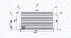 MAGNETI MARELLI 350203857000 — Radiator aer condiționat