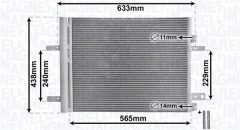 MAGNETI MARELLI 350203862000 — Радиатор кондиционера