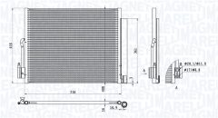 MAGNETI MARELLI 350203872000 — Radiator aer condiționat