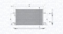 MAGNETI MARELLI 350203901000 — Radiator aer condiționat