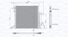 MAGNETI MARELLI 350203908000 — Radiator aer condiționat
