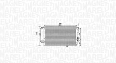 MAGNETI MARELLI 350203987000 — Radiator aer condiționat