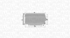 MAGNETI MARELLI 350203998000 — Радиатор кондиционера