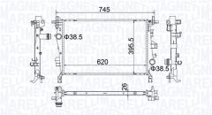 MAGNETI MARELLI 350214500000 — Radiator răcire motor