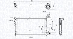 MAGNETI MARELLI 350213181300 — Radiator răcire motor