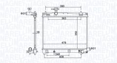 MAGNETI MARELLI 350213208400 — Radiator răcire motor
