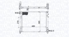 MAGNETI MARELLI 350213209200 — Radiator răcire motor
