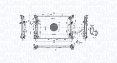 MAGNETI MARELLI 350213220500 — Radiator răcire motor